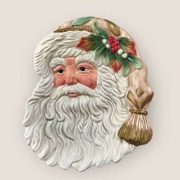 Fitz & Floyd Boxed Vintage Santa Claus Canape Plate Decor Wonderland Collection - Picture 7 of 7